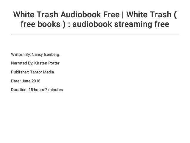 white trash book review white trash book review