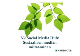 N2 Social Media Hub:
 Sosiaalisen median
    mittaaminen
 