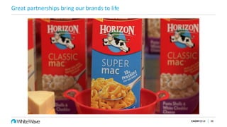 Great partnerships bring our brands to life
CAGNY2014 38
 