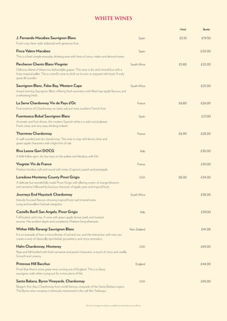 White wine list with descriptions discount