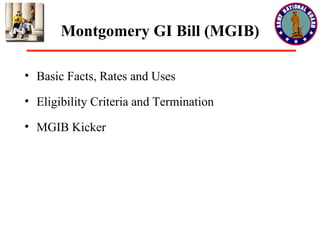 Mgib Form National Guard benefits-brief | PPT