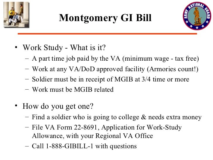 national guard benefits brief va form 22 8691