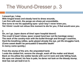 the wound dresser walt whitman summary