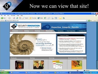 Now we can view that site! 