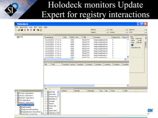 Holodeck monitors Update Expert for registry interactions 