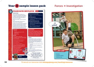 Whizz Pop Bang primary science teaching resources sample pack | PDF
