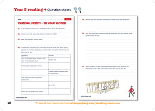 Whizz Pop Bang primary science teaching resources sample pack | PDF