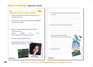 Whizz Pop Bang primary science teaching resources sample pack | PDF