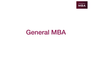 General MBA