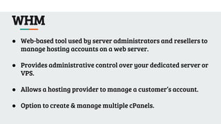 whm and cpanel case study by Ajinkya.pptx