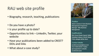 Who are you online? Or how to build an academic online identity…