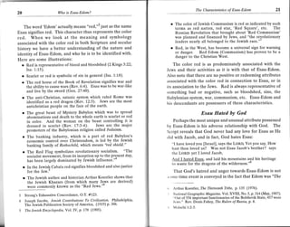 The Characteristics of Esau-Edom               2l
20                           Who is Esau-Edom?


                                                                                     The color of Jewish-Communism is red as indicated by such
   The word 'Edom' actually means "red,"r just as the name                           terms as red nation, red star, 'Red Square', etc. The
Esau signifies red. This character thus represents the color                         Russian Revolution that brought about 'Red Communism'
red.   When we look at the meaning and symbology                                     was planned and financed by Jews, and "the revolutionary
associated with the color red in both Scripture and secular                          leaders nearly all belonged 10 the Jewish race."'
history we have a better understanding of the nature and                             Red, in the West, has become a universal sign for warning
identity of Esau-Edom, and who he is to be identified with.                          or danger. Red Edom (Communism) has proven to be a
                                                                                     danser to the Christian West.
Here are some illustrations:
     o    Red is representative of blood and bloodshed (2 Kings 3:22;             The color red is as predominately associated with the
          Isa. 1:15).                                                         Jews and their activities as it is with that of Esau-Edom.
     o    Scarlet or red is symbolic of sin in general (Isa. 1:1'8).          Also note that there are no positive or redeeming attributes
     o The red horse of the Book of Revelation signifies war and              associated with the color red in connection to Esau, or in
          the ability to cause wars (Rev. 6:4). Esau was to be war-like       its association to the Jews. Red is always representative of
          and live by the sword (Gen.27:40)'                                  something bad or negative, such as bloodshed, sins, the
     o    The anti-Christian, satanic system which ruled Rome was             Babylonian system, war, communism, etc. Esau-Edom and
          identified as a red dragon (Rev. 12:3). Jews are the most           his descendants are Dossessors of these characteristics.
          antichristian people on the face of the earth.
     r    The great beast of Mystery Babylon which was to sptead                                     Esau Hated by God
          abominations and death to the whole earth is scarlet or red
          in color. And the woman on the beast controlling it is                  Perhaps the most unique and unusual attribute possessed
          dressed in scarlet (Rev. 17:3-4). Jews are the major                by Esau-Edom is his adverse relationship with God. The
          promoters of the Babylonian religion called Judaism.                Script reveals that God never had any love for Esau as He
     r    The banking industry, which is a part of red Babylon's              rlid with Jacob. and in fact. God hates Esau:
          economic control over Christendom, is led by the Jewish
          banking family of Rothschild, which means "red shield "               "Ihave loved you [Israel], says the LoRD Yet you say, How
                                                                                hast thou loved us? Was not Esau Jacob's brother? says
     r    The Red Flag symbolizes revolutionary socialism. "The                 the LoRD: yet I loved Jacob,
          socialist movement, from its inception up to the present day,
          has been largely dominated by Jewish influence."'                     And I hated Esau, and laid his mountains and his heritage
                                                                                to waste for the dragons of the wilderness."o
     o    In the Jewish Cabala red signifies bloodshed and alsojustice
          for the Jew.'                                                           That God's hatred and anger towards Esau-Edom is not
     o    The Jewish author and historian Arthur Koestler shows that          rr one-time event is conveyed in the fact that Edomwas "The
          the Jewish Khazars (from which many Jews are derived)
          were commonly known as the "Red Jews ""                                Arthur Koestler, The Thirteenth Tribe, p. t35 (1976).
3        Strong's Exhaustive Concordance, O.T. #123.                             Ndtional Geographic Mogazine, Vol. XVIII, No. 5, p. 314 (May, 1907)
                                                                                 "out of 556 important functionaries of the Bolshevik State, 457 were
4        Joseoh Jacobs, Iewish Contributions To Civilization, Philadelphia'      .f cws." Rev. Denis Fahey, The Rulers of Russia, p.8.
         The iewish Publication Society of America, (1919) p. 306.
                                                                                 Malachi 1:2-3.
         The tewish Encyclopedia,   Yol.IV, p. 178   (1905).
 