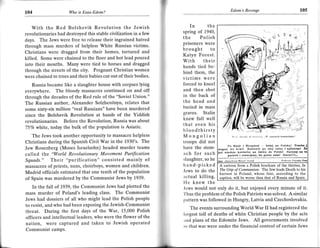 Edom's Revenge                     105
r04                   Who is Esau-Ed.om?



      With the Red Bolshevik Revolution the Jewish                   In       the
                                                                  spring of,1940,
revolutionaries had destroyed this stable civilization in a few
days. The Jews were free to release their ingrained hatred        the     Polish
                                                                  prisoners were
through mass murdets of helpless White Russian victims.
Christians were dragged from their homes, tortured and
                                                                  brought   to
                                                                  Katyn Forest.
killed. Some were chained to the floor and hot lead poured        With      their
into their mouths. Many were tied to horses and dragged           hands tied be-
through the streets of the city. Pregnant Christian women         hind them, the
were chained to trees and their babies cut out of their bodies.   victims were
   Russia became like a slaughter house with corpses lying        forced to kneel
everylvhere. The bloody massacres continued on and off            and then shot
through the decades of the Red rule of the "Soviet Union."        in the back of
The Russian author, Alexander Solzhenitsyn, relates that          the head and
some sixty-six million "real Russians" have been murdered         buried in mass
since the Bolshevik Revolution at hands of the Yiddish
                                                                  graves. Stalin
                                                                  knew full well
revolutionaries. Before the Revolution, Russia was about
                                                                  that even his
75Vo white, today the bulk of the population is Asiatic.
  '
                                                                  bloodthirsty
   The Jews took another opportunity to massacre helpless         Mongolian
Christians during the Spanish Civil War in the 1930's. The        troops did not
Jew Rosenberg (Moses Israelsohn) headed murder teams              have the stom-
called the "I orld Revolutionary Movement Purification            ach for such
Squads." Their "purification" consisted mainly of                 slaughter, so he
massacres of priests, nuns, choirboys, women and children.        hand-picked
Madrid officials estimated that one tenth of the population       .lews to do the
of Spain was murdered by the Communist Jews by 1939.              actual killing.
                                                                  I{e knew the
   In the fall of 1939, the Communist Jews had plotted the        .lews would not only do it, but enjoyed every minute of it.
mass murder of Poland's leading class. The Communist              'fhus the problem of the Polish Patriots was solved. A similar
Jews had dossiers of al1 who might lead the Polish people         l)attern was followed in Hungry, Latvia and Czechoslovakia.
to resist, and who had been exposing the Jewish-Communist
                                                                       The events surrounding World War II had registered the
threat. During the first days of the War, 15,000 Polish           largest toll of deaths of white Christian people by the acts
officers and intellectual leaders, who were the flower of the
                                                                  lnd plans of the Edomite Jews. All governments involved
nation, were captured and taken to Jewish operated                irr that war were under the financial control of certain Jews
Communist camps.
 