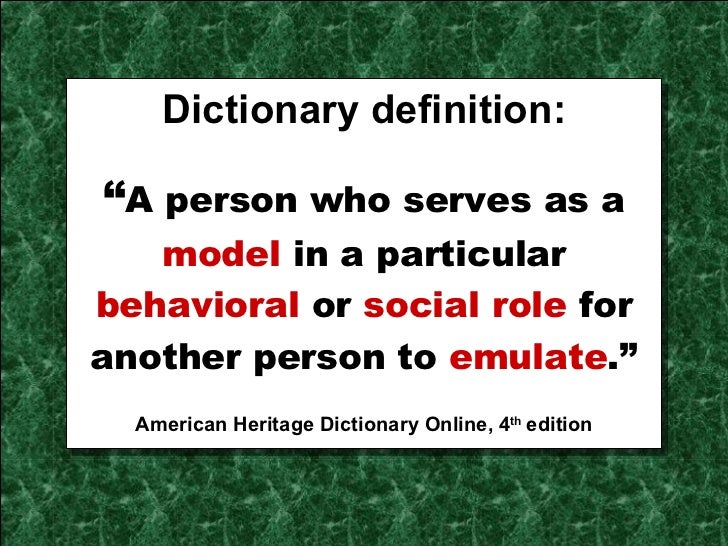 Who Is Role Model.Rev