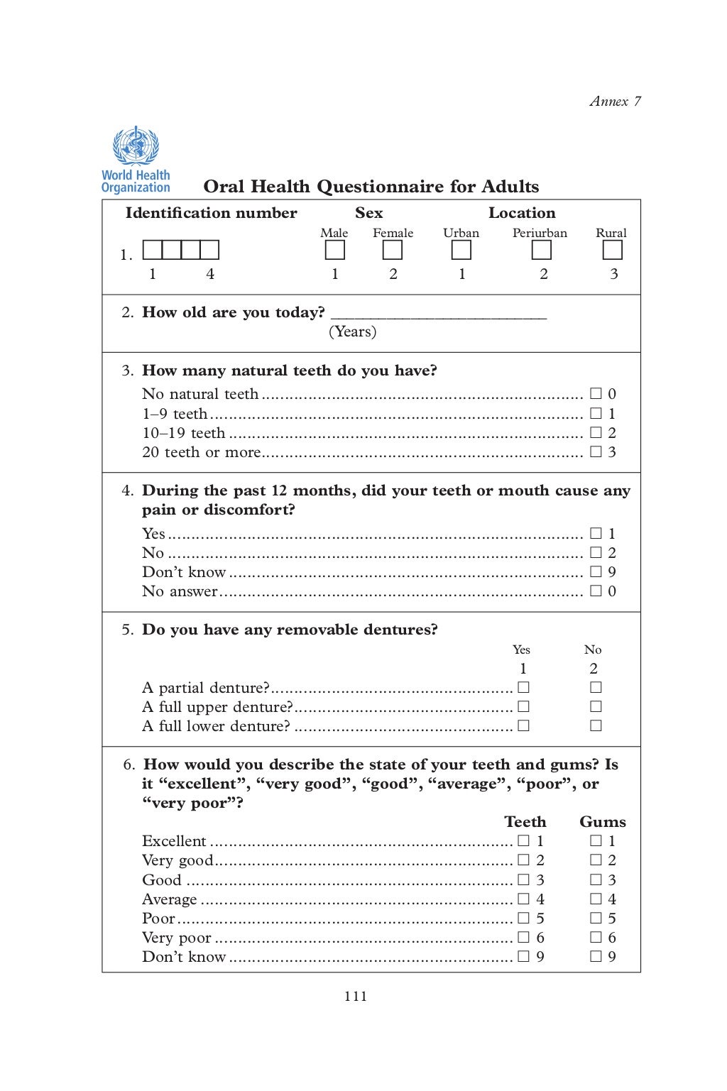 Who oralhealthsurveysbasicmethods5thedition2013