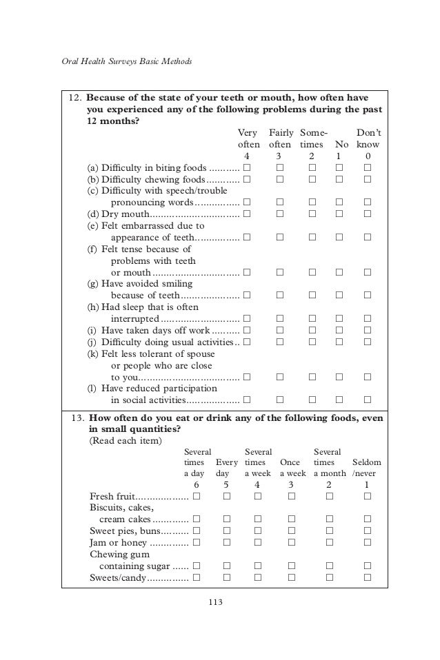 Who oralhealthsurveysbasicmethods5thedition2013