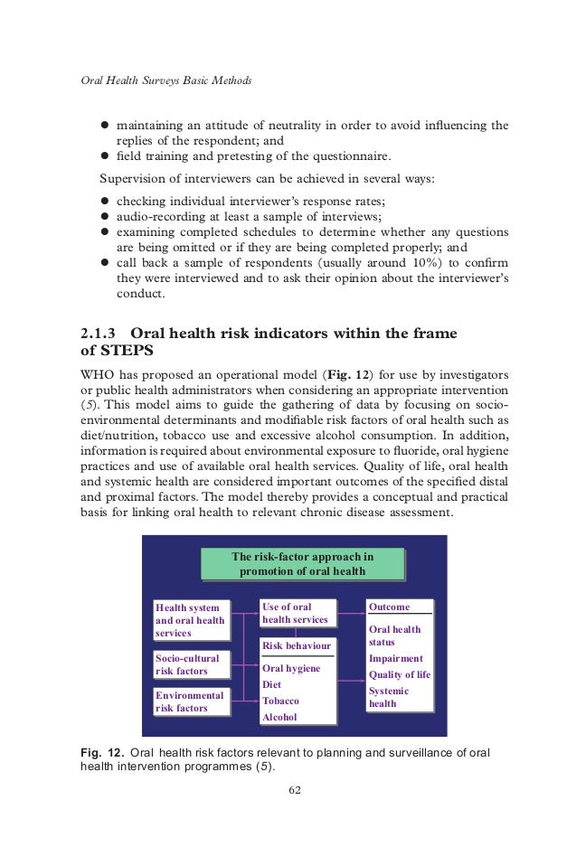 Who oralhealthsurveysbasicmethods5thedition2013