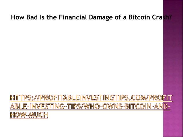 How Bad Is the Financial Damage of a Bitcoin Crash?
 