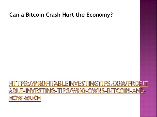 Can a Bitcoin Crash Hurt the Economy?
 
