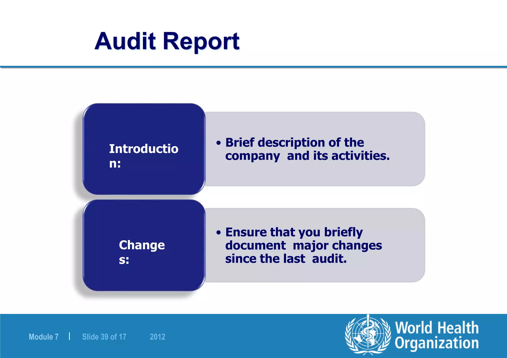 WHO- Self Inspection & Quality Audit_2012.ppt