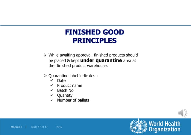WHO- Self Inspection & Quality Audit_2012.ppt