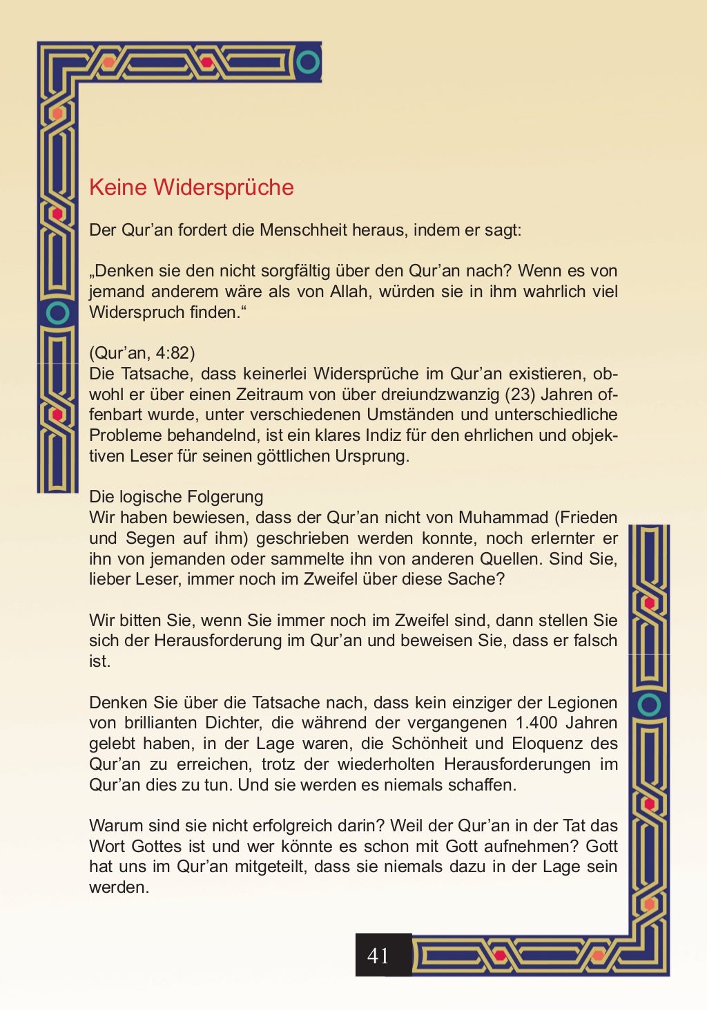 WER SCHRIEB DEN QURAN