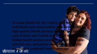 Celebrating the WHO 75th Anniversary. | PPTX