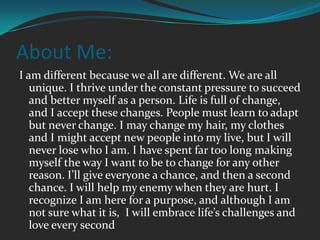 My Favorite Quotes:"Yesterday is but today's memory, and tomorrow is today's dream.“ “The vision of a champion is bent over, drenched in sweat, at the point of exhaustion, when nobody else is looking.”“If you dream when you’re awake, realize that it means your dreams are not as far away as they may seem.”