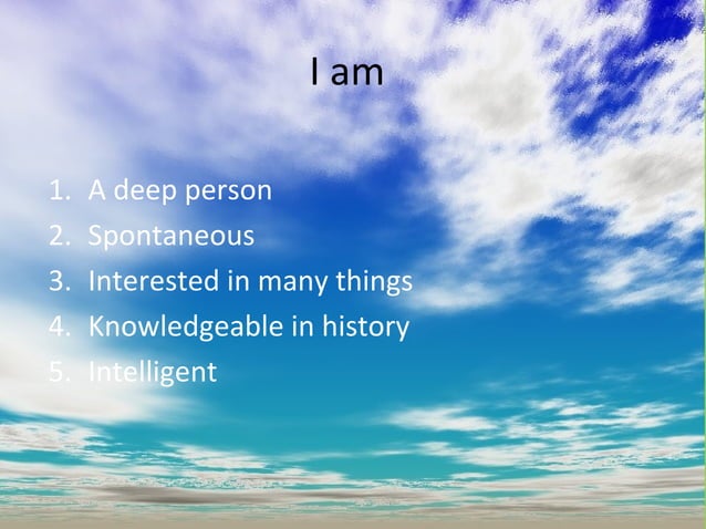 Who am i presentation | PPT