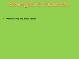 Understanding why things happen 