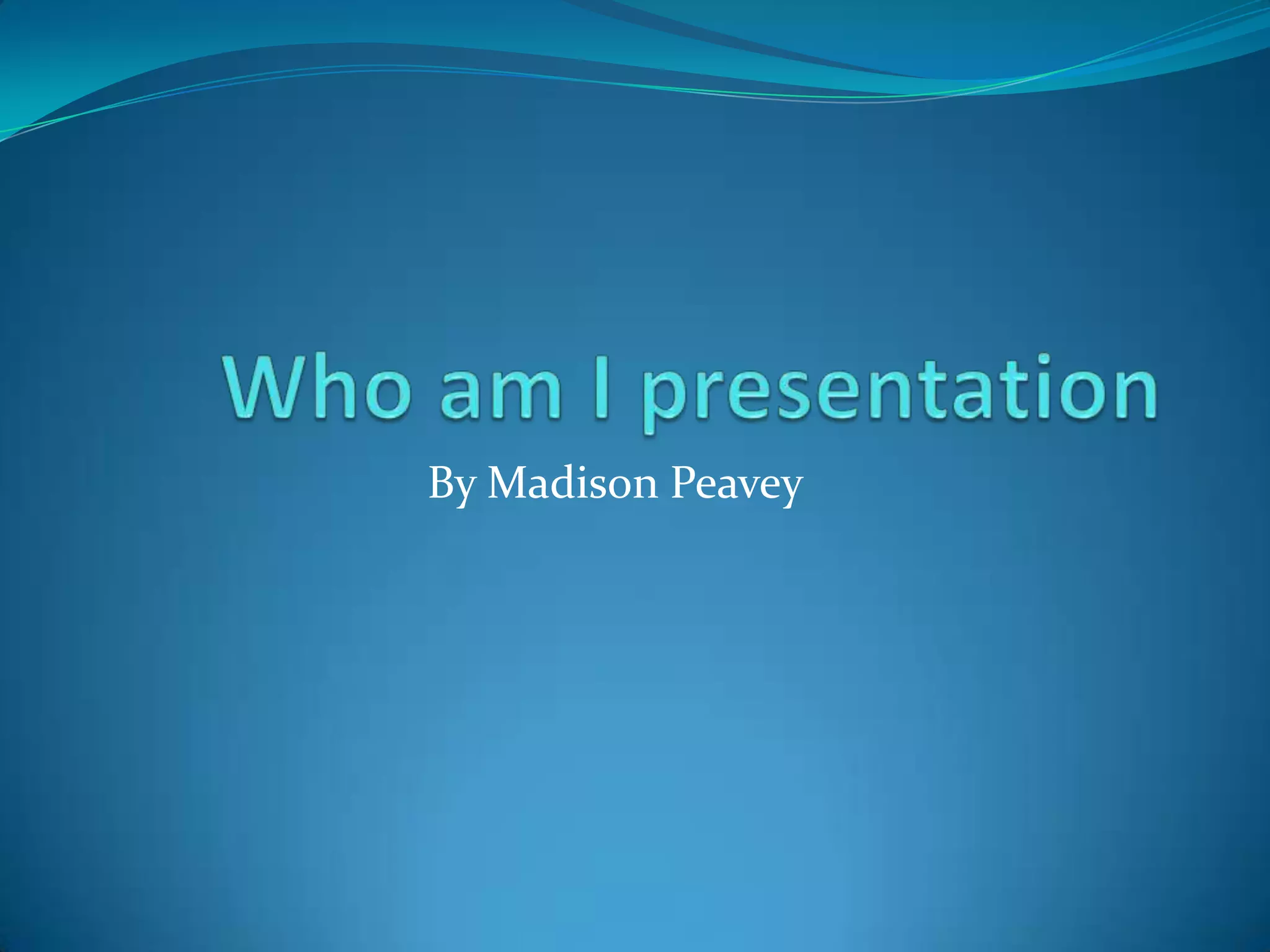 Who am i presentation | PPT
