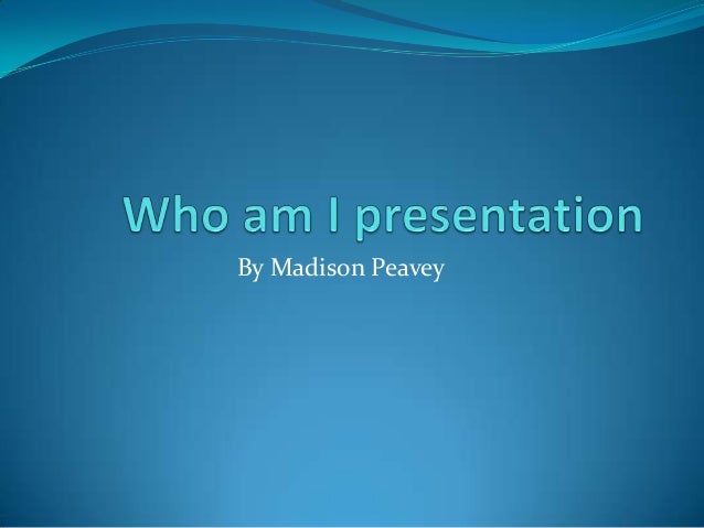 Who am i powerpoint template free picture