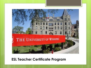 ESL Teacher Certificate Program
 