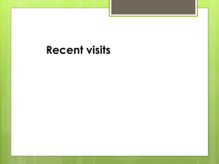 Recent visits
 