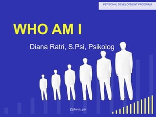 your company name
WHO AM I
Diana Ratri, S.Psi, Psikolog
@diana_psi
PERSONAL DEVELOPMENT PROGRAM
 