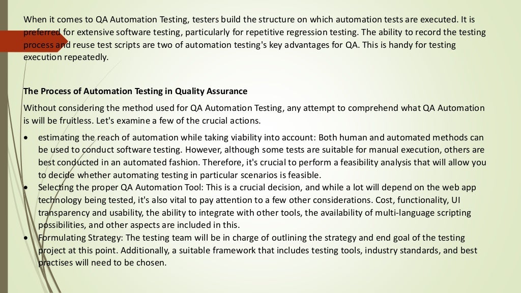 Who Are QA Automation Engineers and What Is QA Automation? | PPT