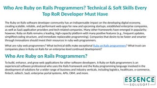 Who Are Ruby on Rails Programmers Technical & Soft Skills Every Top RoR ...