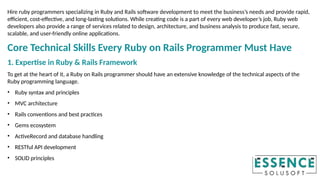 Who Are Ruby on Rails Programmers Technical & Soft Skills Every Top RoR ...