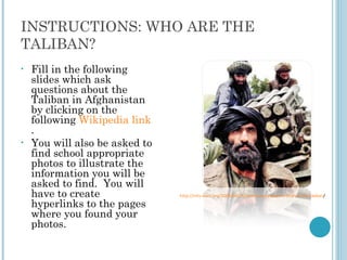 Who are the Taliban | PPT