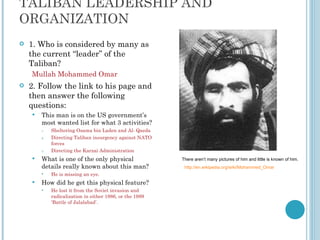 Who are the Taliban | PPT