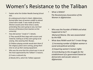 Who are the Taliban | PPT