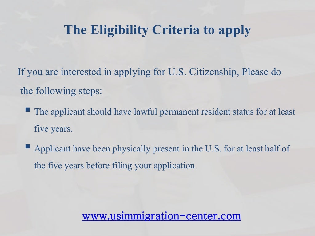 Who Can Apply For US Citizenship - Infographic