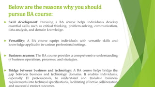 Who can benefit from BA course.pptx file | PPTX