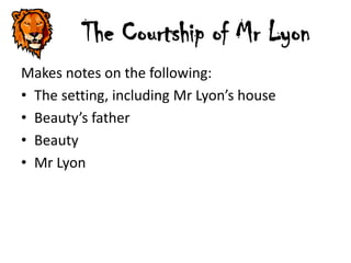 courtship of mr lyon
