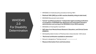Whodas Descriptor Guide WHODAS 2.0: Manual, Data, Research & Practice | PDF