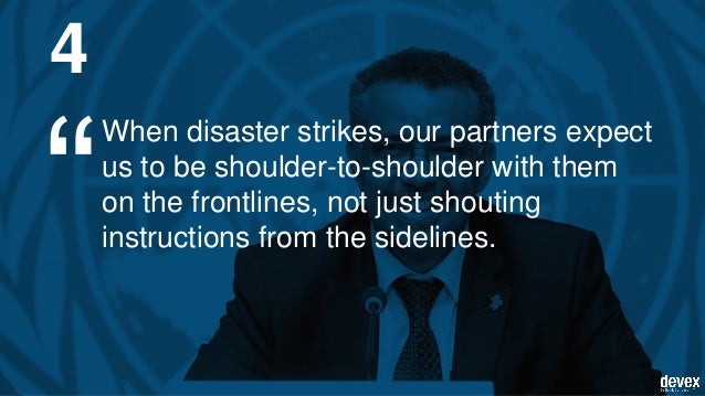 Who Director General Tedros Adhanom Ghebreyesus Top 10 Quotes