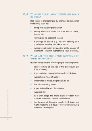 wHO faq for rabies prophylaxis for dog bites | PDF