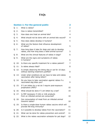 wHO faq for rabies prophylaxis for dog bites | PDF