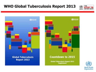 WHO Global Tuberculosis Report 2013

 