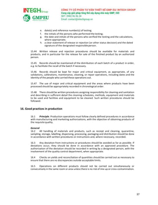 Limited Scripted Testing Gmp Examples WHO guidelines on GMP for herbal medicines: Section II. Main principles ...